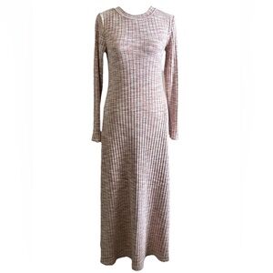 Women’s Fit & Flare Rib-Knit Maxi Dress